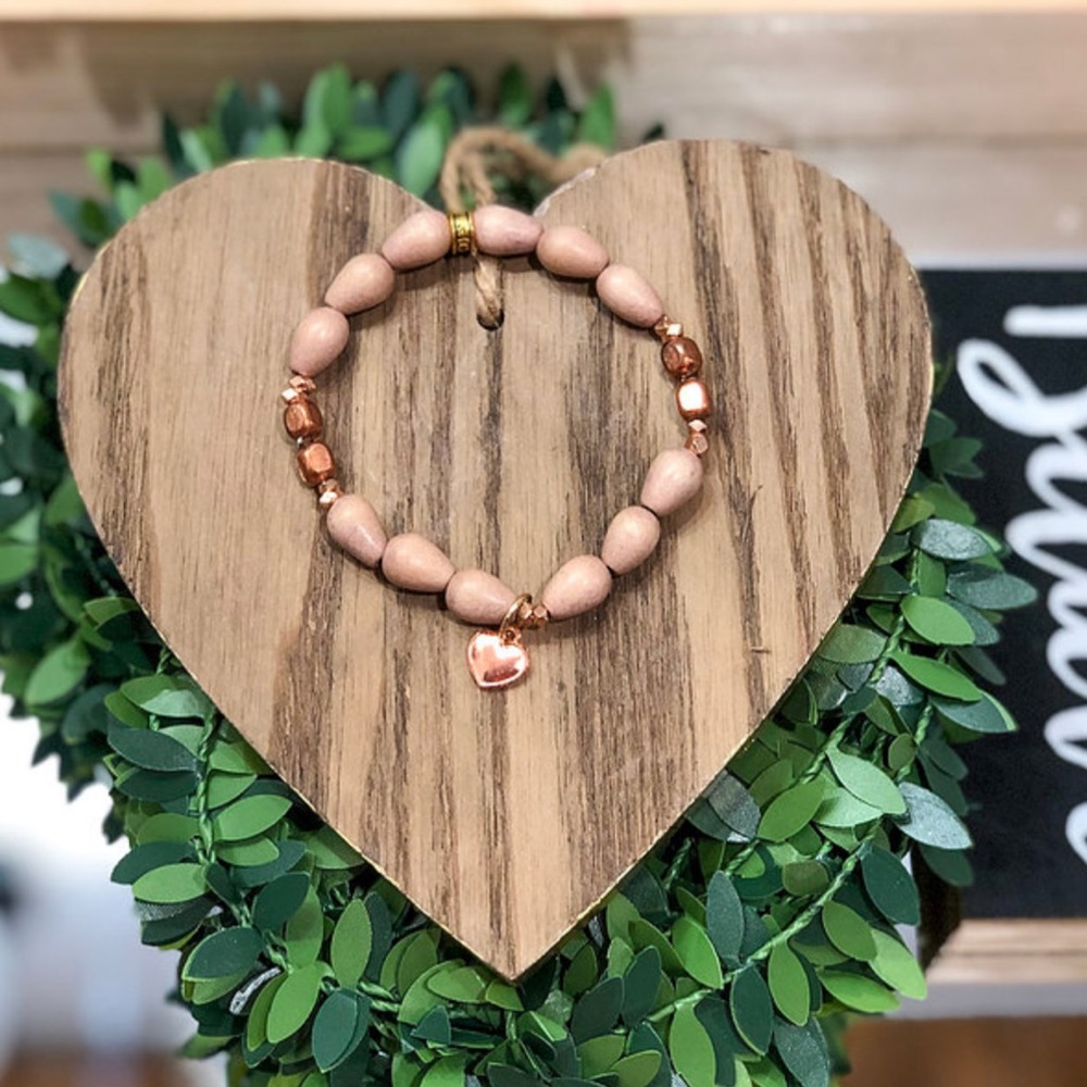 Puppy Love Rose Heart Bracelet